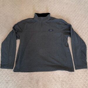 Lands' End Charcoal Half-Zip Fleece Size XL